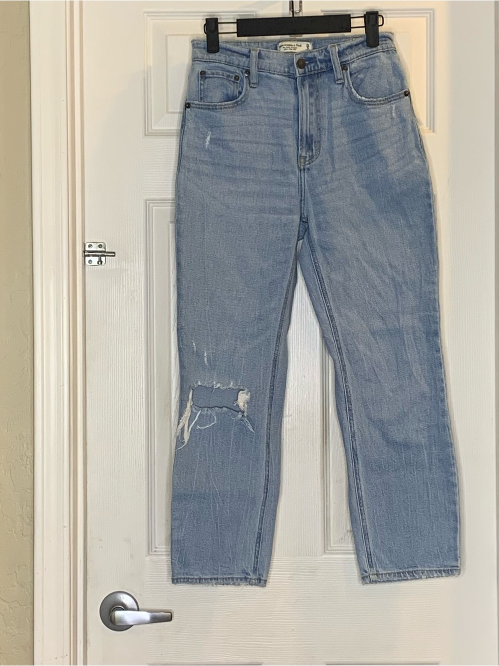 Abercrombie & Fitch The Ankle Straight Ultra High Rise Jeans Size 25/0 S - Picture 7 of 8